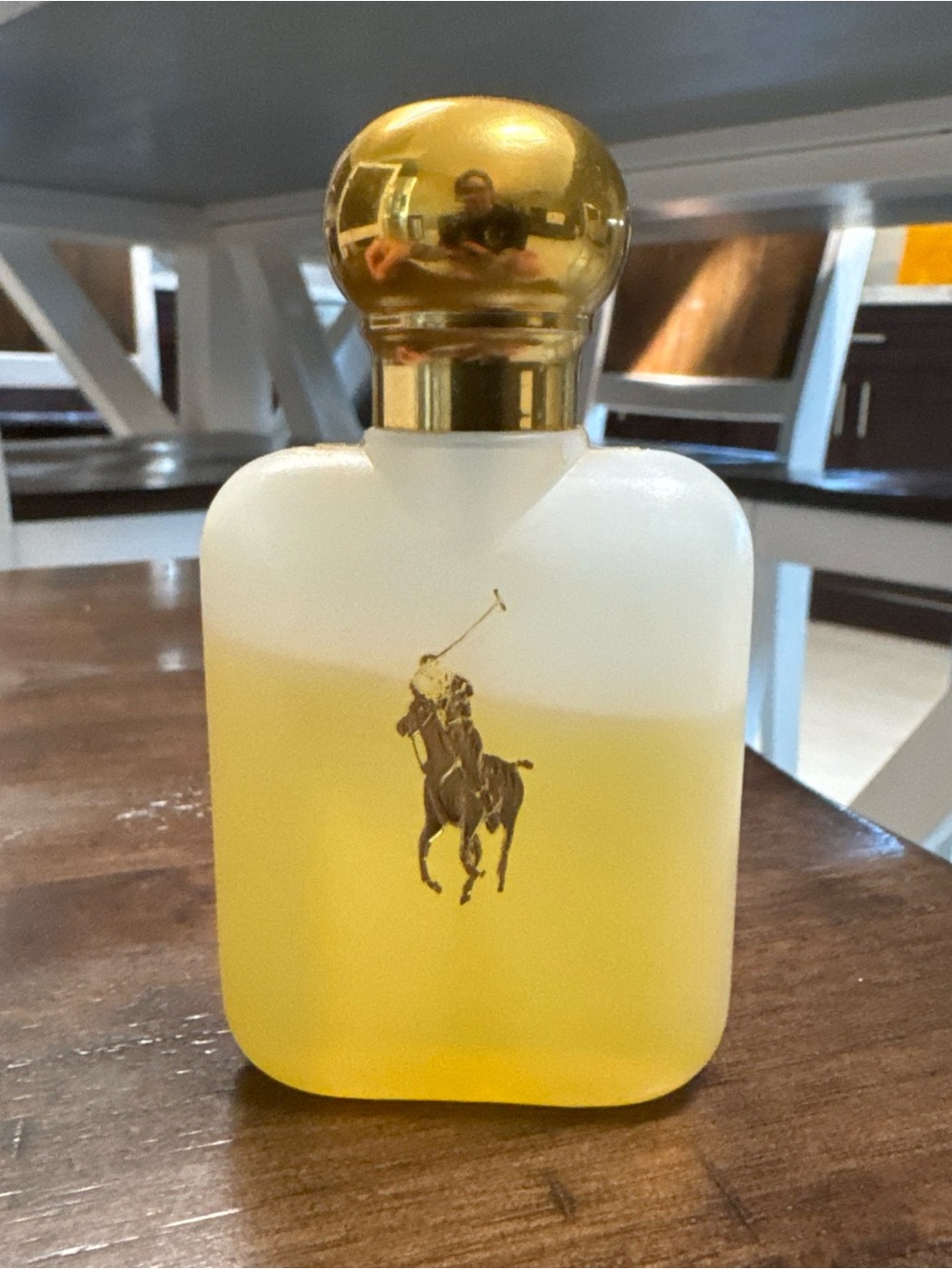 Ralph Lauren Men’s Yellow and Gold Fragrance Bottle